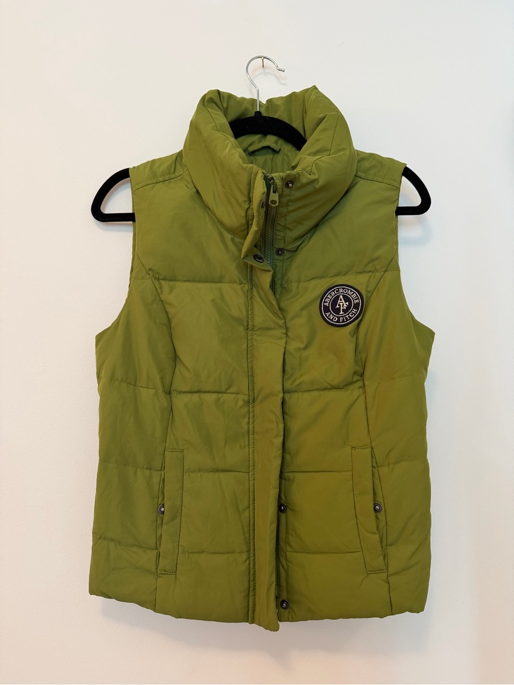 Abercrombie Green Puffer Vest